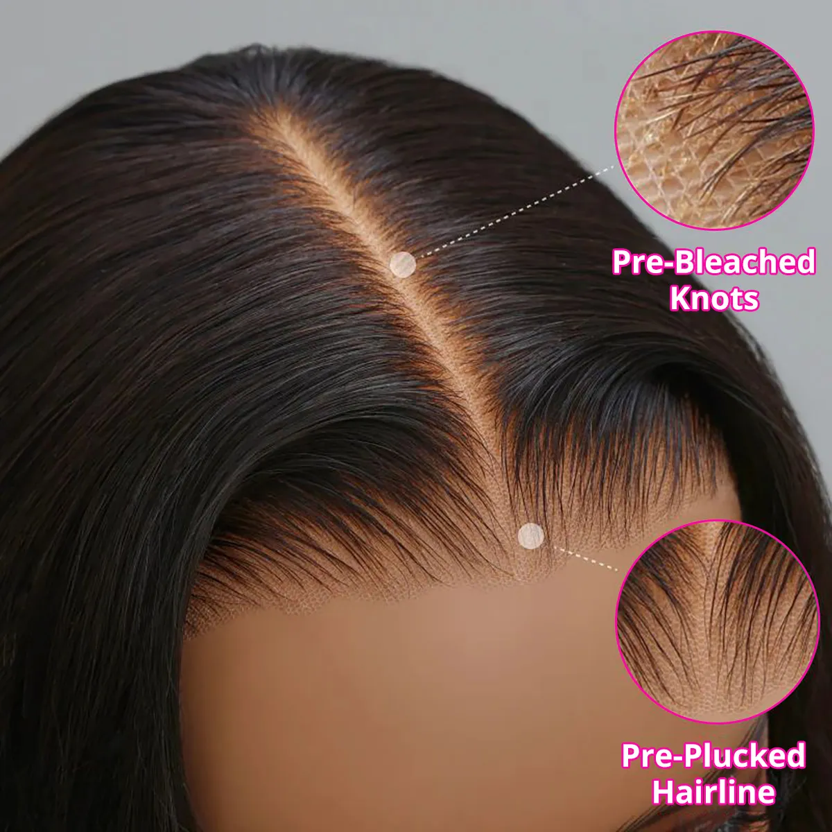 Pre Cut 13x4 Frontal Wigs Human Hair Pre Plucked Deep Wave  Natural Black Pre Everything Wig - Image 9