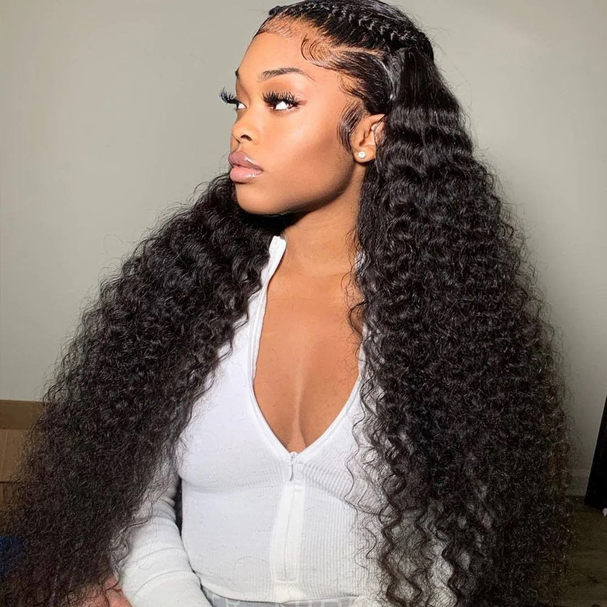 13x6 Full HD Lace Wigs Deep Wave Human Hair Parting Max Wigs Pre Plucked Natural Hairline - Image 3