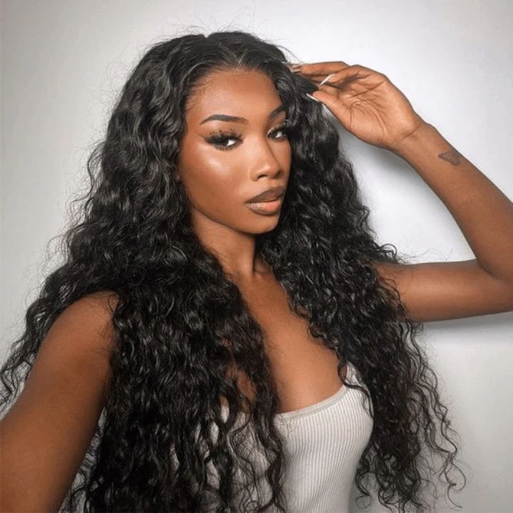 13x6 Full HD Lace Wigs Deep Wave Human Hair Parting Max Wigs Pre Plucked Natural Hairline - Image 4