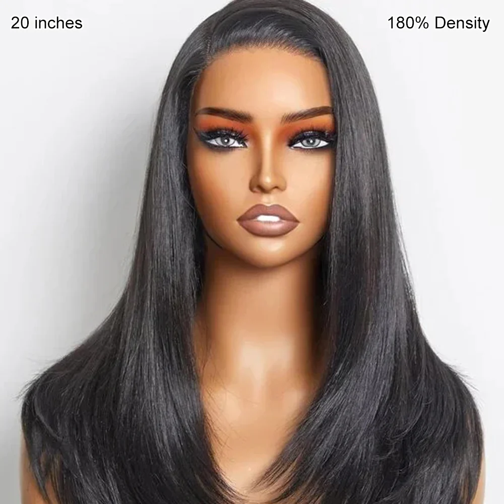 13X6 Pull Go Wig Straight Hair Transparent Lace Glueless Wigs Human Hair 180% 250% Density Flash Sale - Image 6