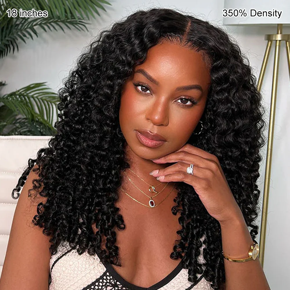 Pull & Go Burmese Curly 13×6 Wig With Spiral Curly Ends Invisi-Drawstring Pre-Everything Human Hair Wig - Image 4