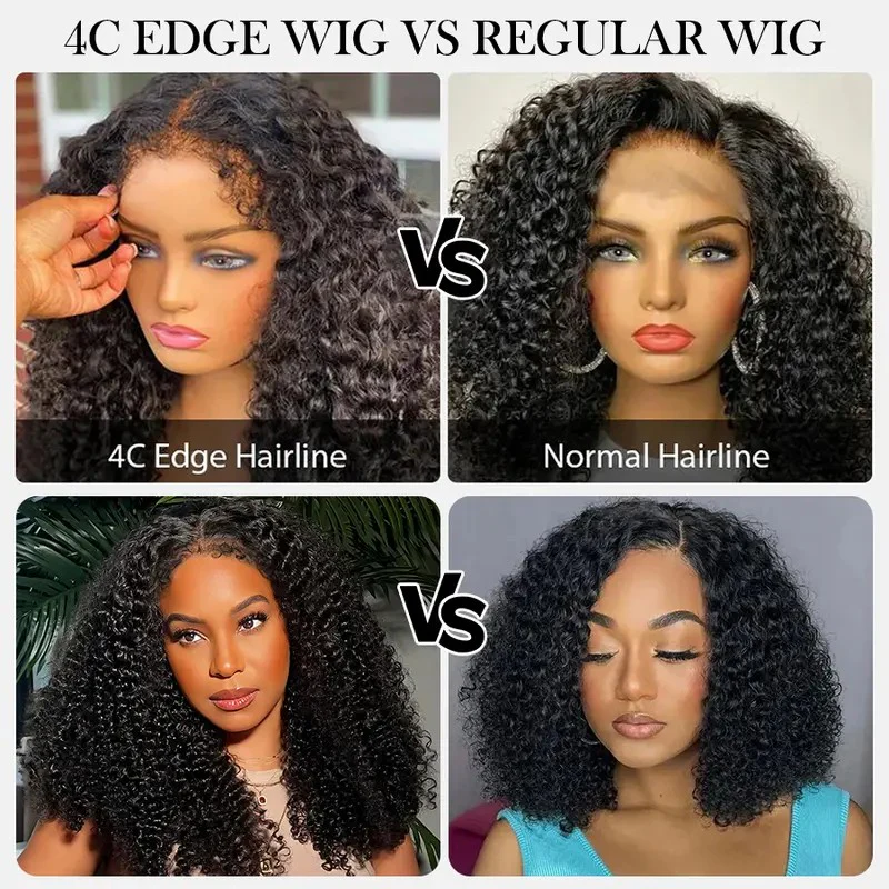 Pull Go Drawstring 8x5 Glueless  Wigs Curly Pre-Bleached Knots Human Hair Wigs - Image 4