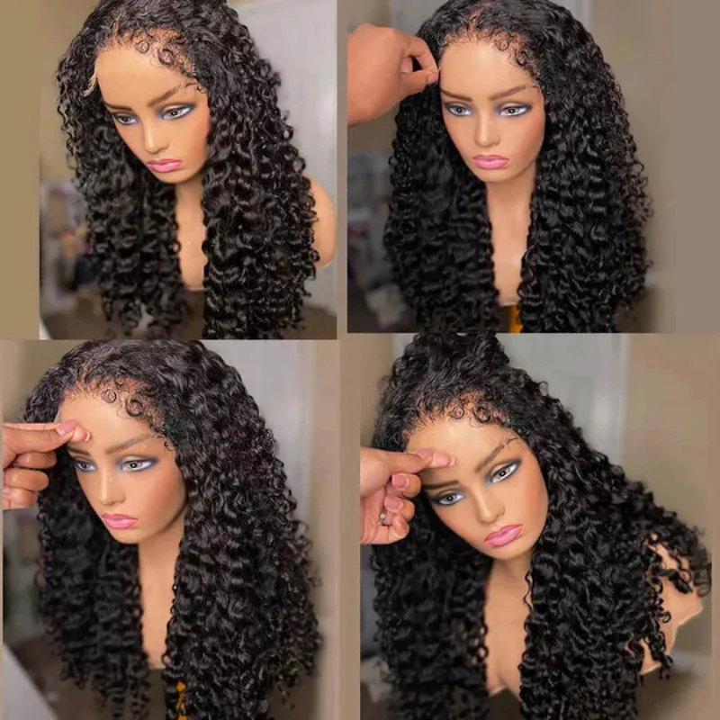 4C Edges Hairline Deep Wave 360 Lace Front Wig Glueless Lace Wig - Image 7