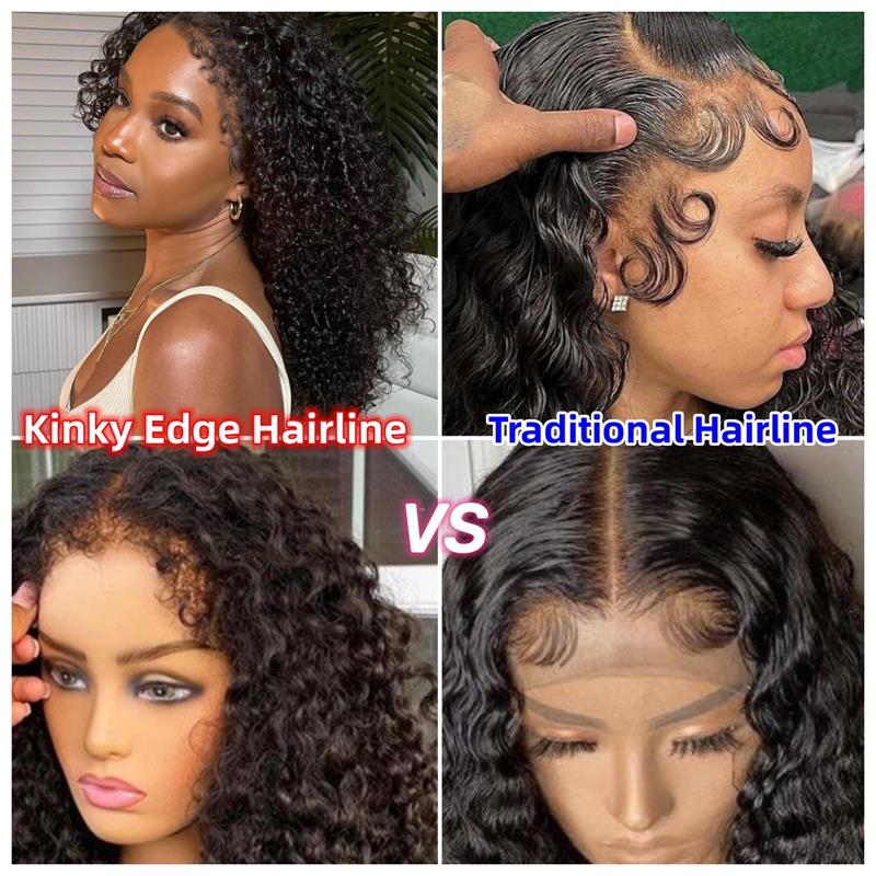 4C Edges Hairline Deep Wave 360 Lace Front Wig Glueless Lace Wig - Image 9