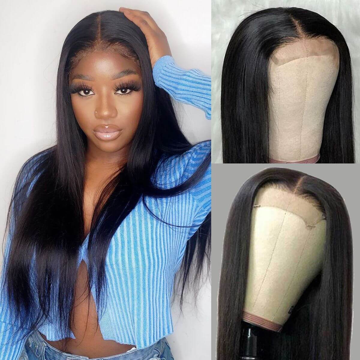 4x4 Undetectable Invisible Lace Closure Wig 12-30inch 100% Human Hair Wigs | Real HD Lace - Image 6