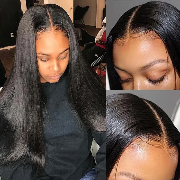 4x4 Undetectable Invisible Lace Closure Wig 12-30inch 100% Human Hair Wigs | Real HD Lace - Image 7