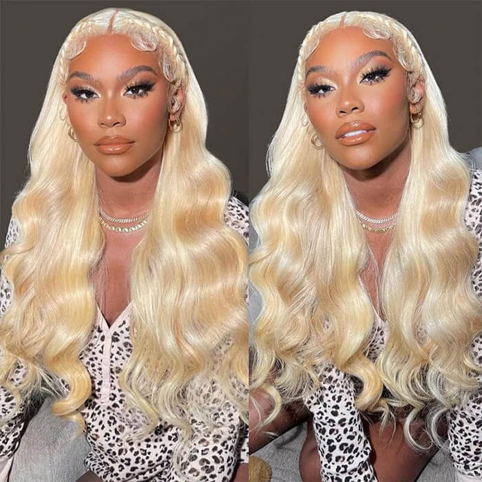 613 Blonde 13x6 hd Lace Front Wig Human Hair Body Wave Wigs - Image 6