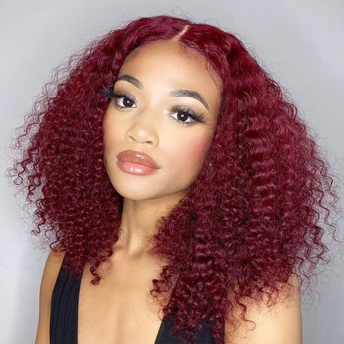 #99J/#33 Colored Bob Wig 13*4/4*4 HD Lace Human Hair Bob Wig For Women - Image 6