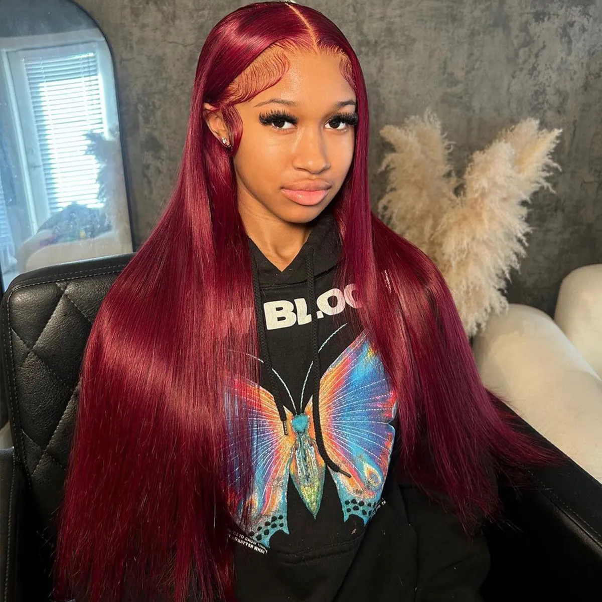 99J Burgundy 13x6 Body Wave  Hd Lace  Pre-everything Glueless HD Lace Wigs 250% Density - Image 3