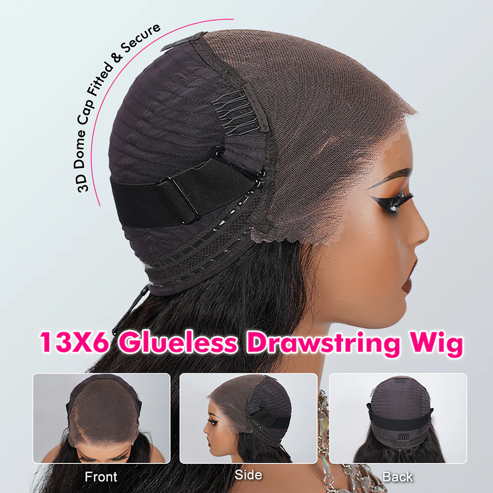 Dark Burgundy 13×6 Deep Wave Hd Lace Frontal Wigs Pre-everything Glueless HD Lace Drawstring Wigs - Image 8