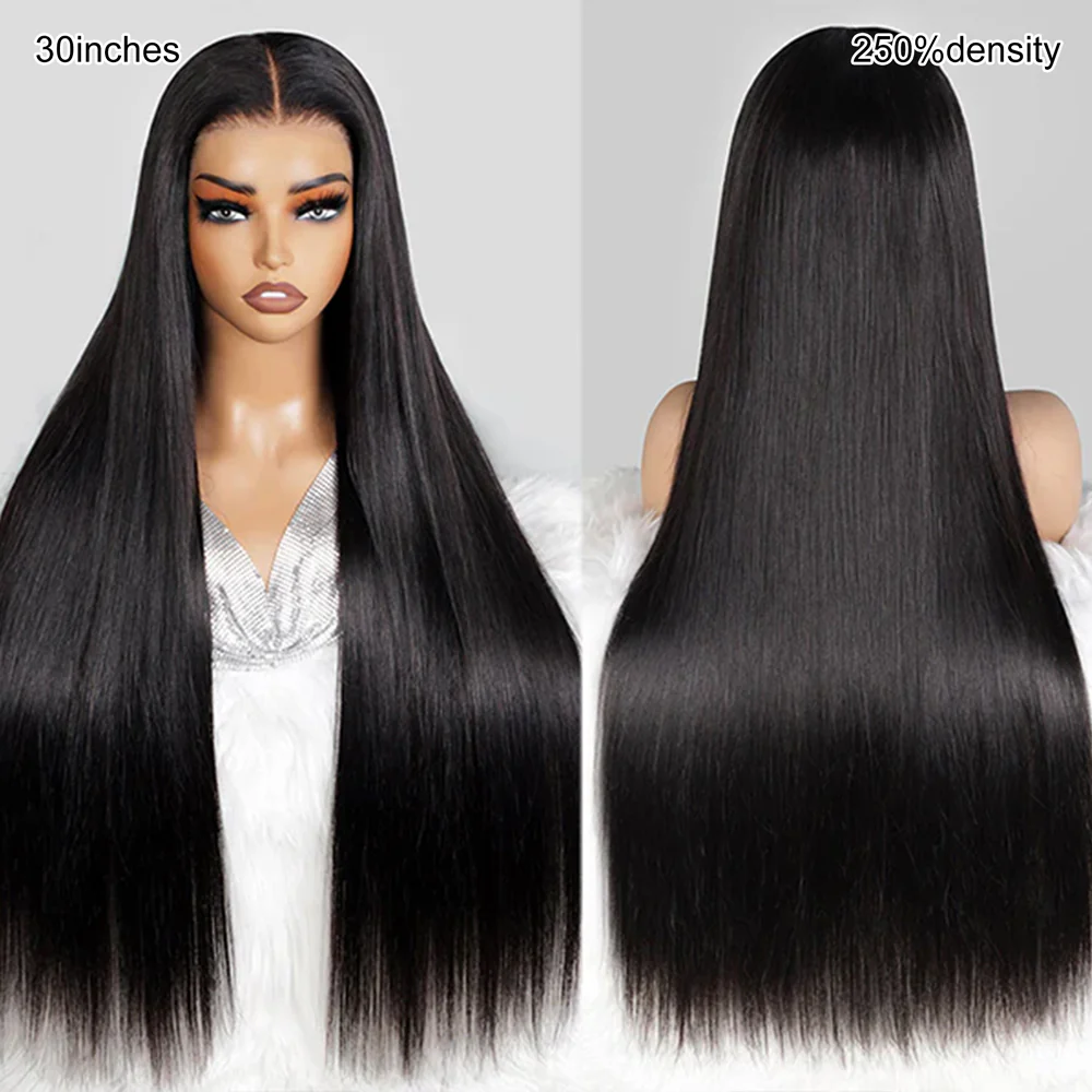 Pull & Go Glueless Wig Straight No Glue Needed 13×6 HD Lace Human Hair Wig Put On & Go - Image 3