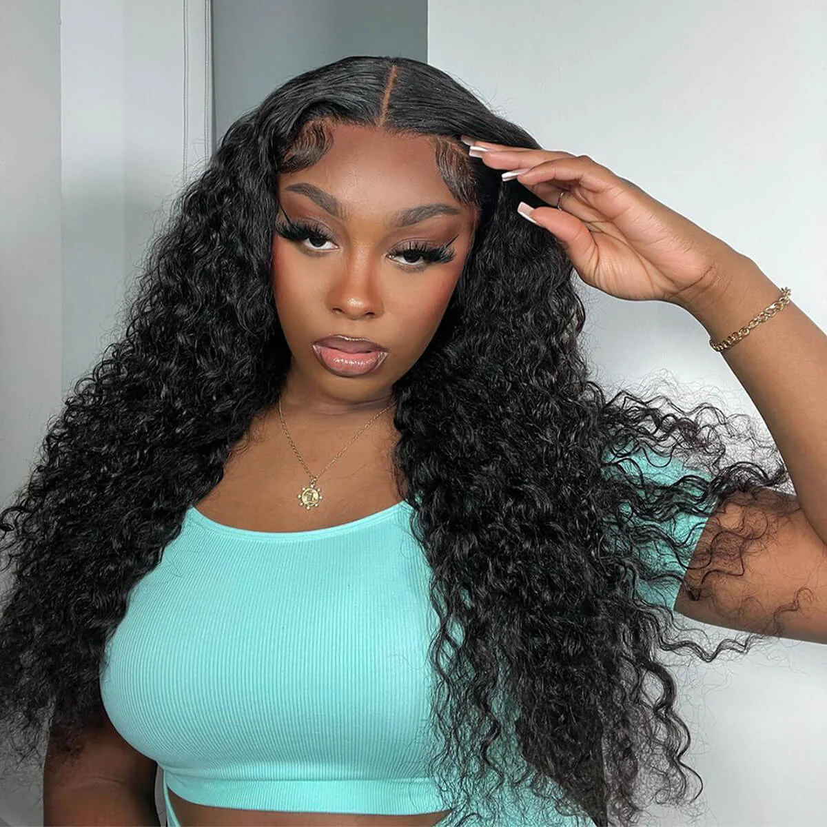 Curly Glueless Wig Wear Go Pre-Plucked 8x5 Pre Cut HD Lace Closure Human Hair Wigs - Image 5