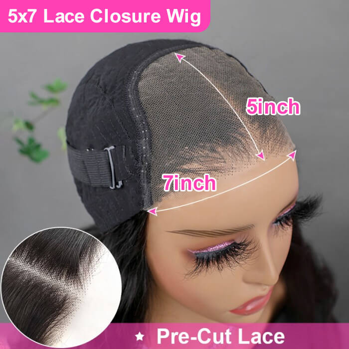 Curly Glueless Wig Wear Go Pre-Plucked 8x5 Pre Cut HD Lace Closure Human Hair Wigs - Image 8