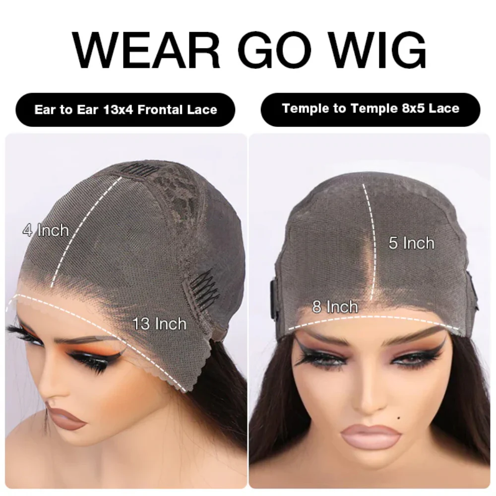 Butterfly Cut Curtain Bangs Loose Body Wave Wig 13x6 Deep Part Glueless Pre Cut HD Lace Drawstring Wig - Image 8