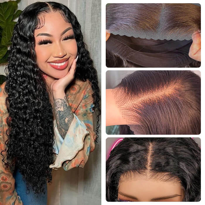 Deep Wave Glueless Wear And Go Wigs Pre Plucked 4x4 & 5x5 Pre Cut Lace Closure Wigs Beginner Friendly - Image 5