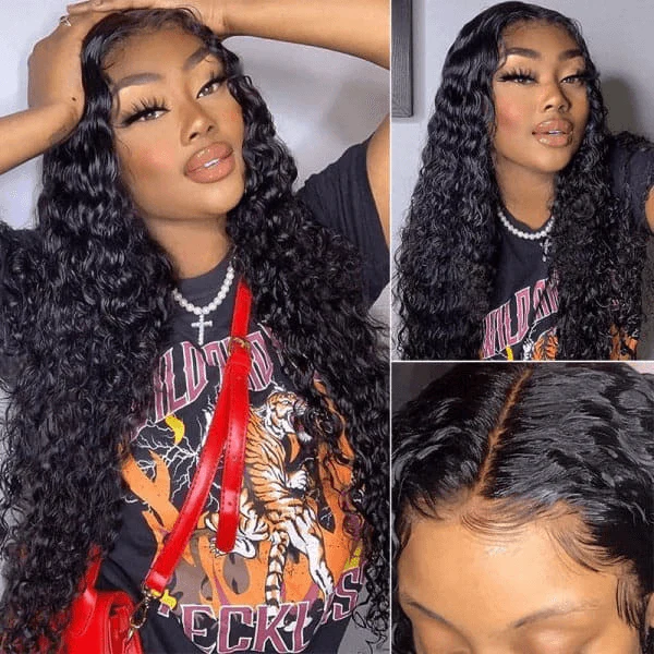 Deep Wave Glueless Wear And Go Wigs Pre Plucked 4x4 & 5x5 Pre Cut Lace Closure Wigs Beginner Friendly - Image 6
