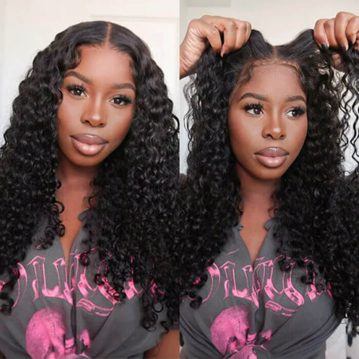 Deep Wave Glueless Wear And Go Wigs Pre Plucked 4x4 & 5x5 Pre Cut Lace Closure Wigs Beginner Friendly - Image 7