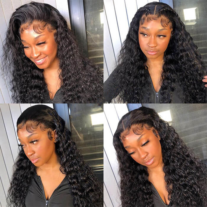13*4 HD Lace Frontal Wigs Skin Melt Transparent Human Hair Wigs - Image 10
