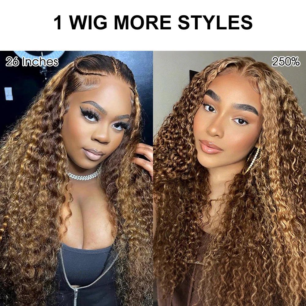 Pull & Go Glueless Wig 13x6 Highlight 4/27 Color Deep Wave Invisible Knots Natural Hairline - Image 5