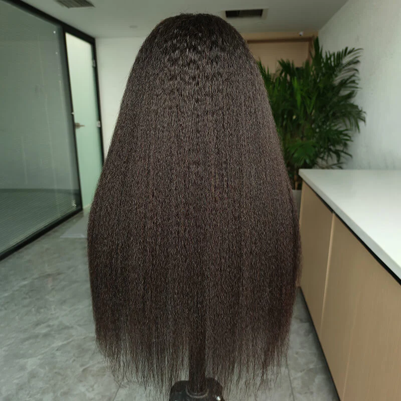 Pre Cut Lace | Kinky Straight Wear & Go Pre-Cut Lace 5x5/4x4 Glueless Wigs with Pre Plucked - Image 7