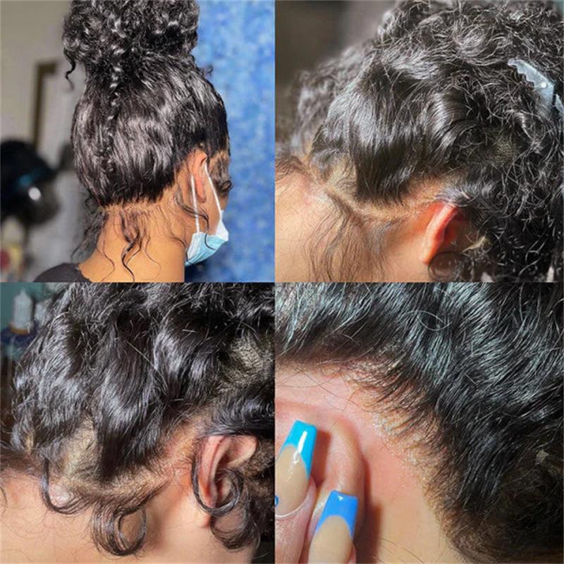 Loose Deep Wave 360 HD Invisible Lace Frontal Human Hair Wigs with Pre Plucked Hairline - Image 7