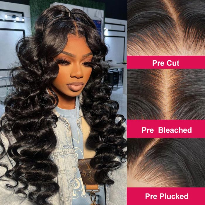 Pre Everything 13x4 Loose Wave HD Lace Wigs with Natural Hairline Invisible Knots Loose Wave Pre Everything Wig - Image 3