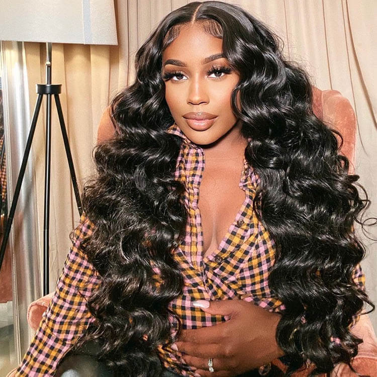 Pre Everything 13x4 Loose Wave HD Lace Wigs with Natural Hairline Invisible Knots Loose Wave Pre Everything Wig - Image 5