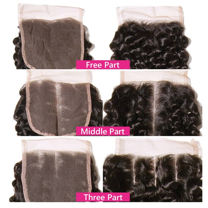 Malaysian 100% Curly Virgin Hair 3 Bundles with 4*4 Lace Closure Human Hair Weave-Pizazz Hair - Image 4