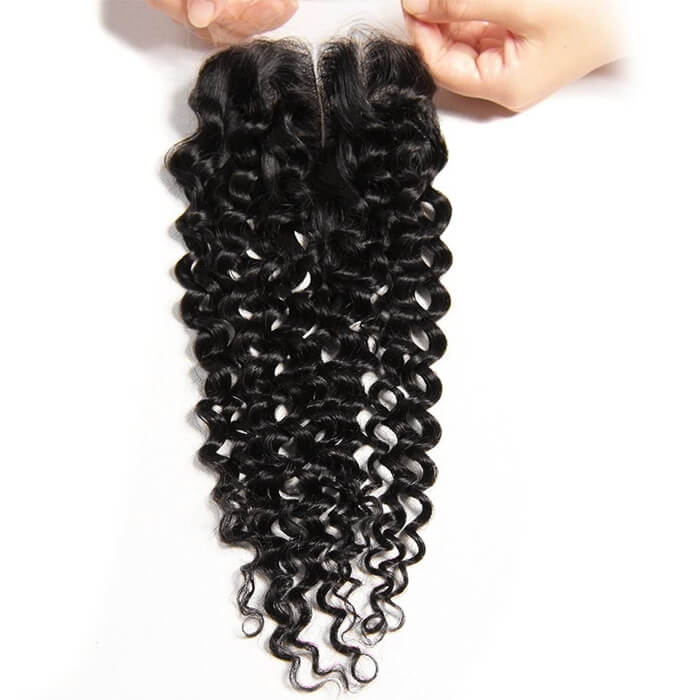 Malaysian 100% Curly Virgin Hair 3 Bundles with 4*4 Lace Closure Human Hair Weave-Pizazz Hair - Image 6