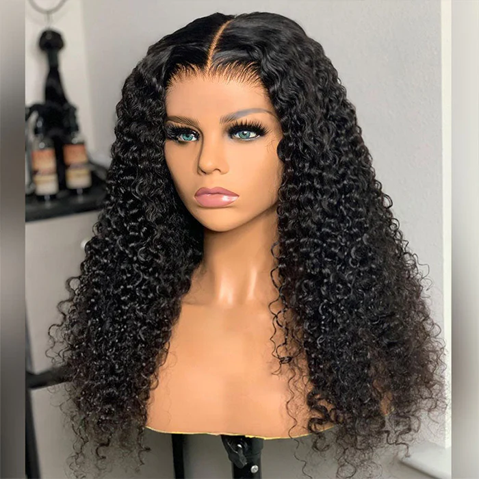 New Pre-Bleached Knots Wear Go Glueless Wig Pre-Cut HD Lace Curly Human Hair Wigs Sale - Image 6