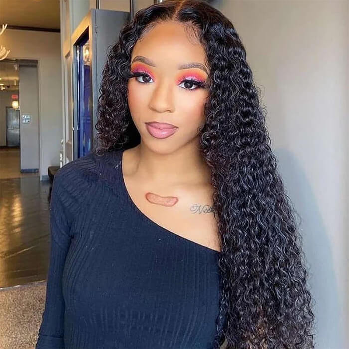 New Pre-Bleached Knots Wear Go Glueless Wig Pre-Cut HD Lace Curly Human Hair Wigs Sale - Image 8