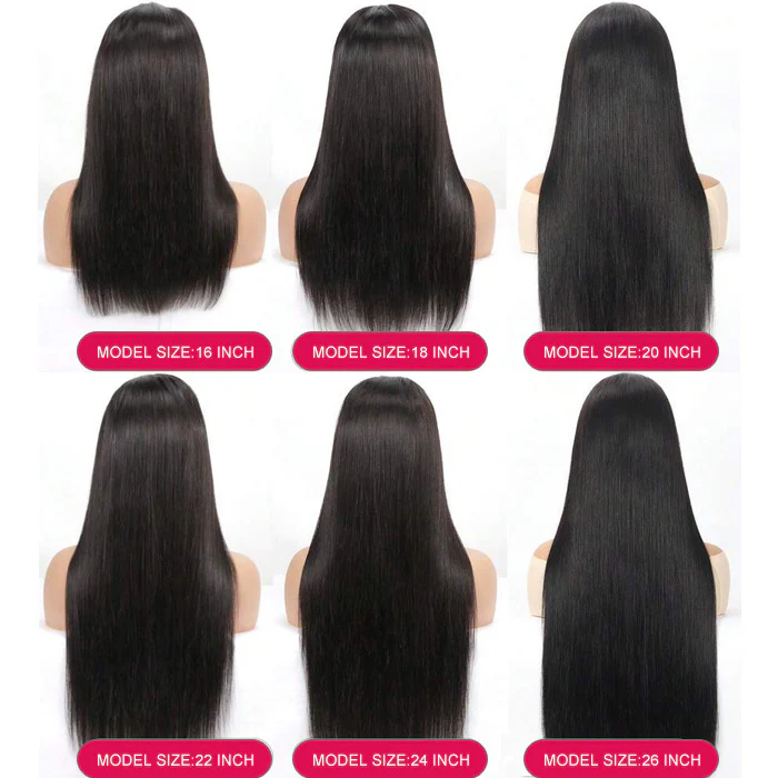 Pizazz Straight 13x4 Pre Everything Lace Frontal Human Hair Wigs Glueless Wear And Go Wigs For Beginners - Image 10
