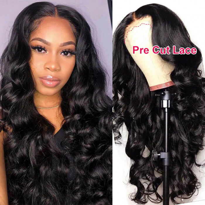 Pizazz Straight 13x4 Pre Everything Lace Frontal Human Hair Wigs Glueless Wear And Go Wigs For Beginners - Image 13