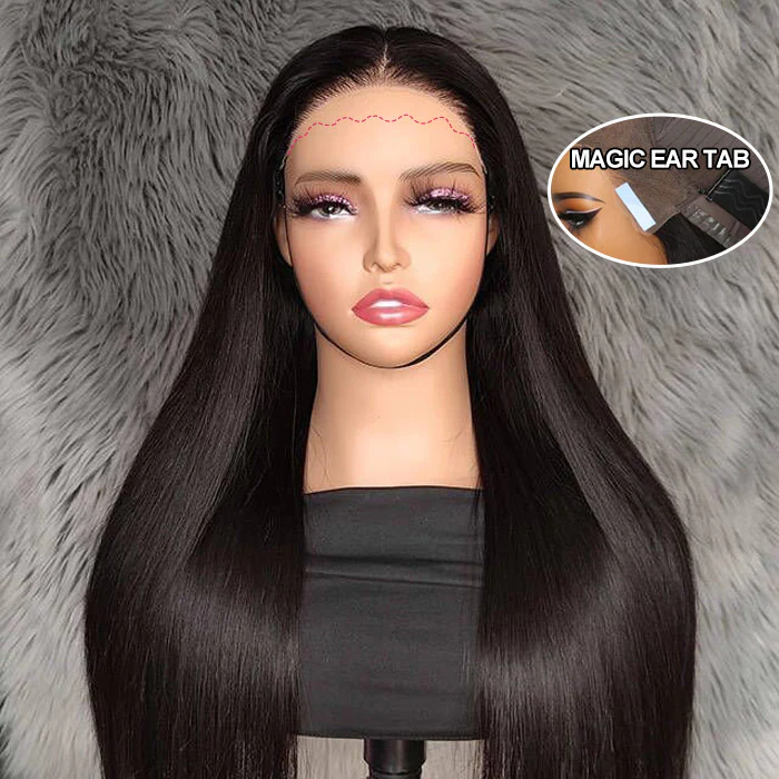 Pizazz Straight 13x4 Pre Everything Lace Frontal Human Hair Wigs Glueless Wear And Go Wigs For Beginners - Image 5