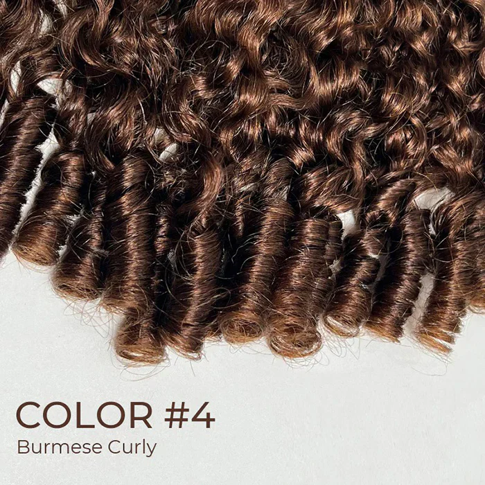 Pizazz Hair 13x6 Glueless Wig Dark Brown Burmese Curly With Drawstring Human Hair Wigs - Image 7