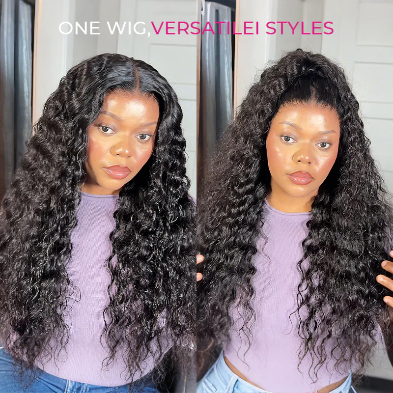 Loose Deep Wave Lace Front Wigs Human Hair Pre Plucked Pre Bleached 180 Density Glueless Human Hair Wigs - Image 3