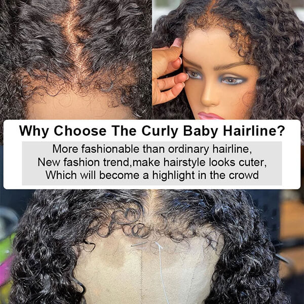 Glueless Blonde HighlightJerry Curl 13×6 Pre-everything Human Hair With Drawstring Wigs 250% Density - Image 9