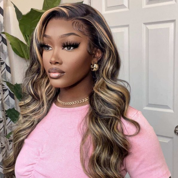 1B/27 Honey Blonde Balayage 13x4 Pre Everything Glueless HD Lace Front Wig Human Hair - Image 4