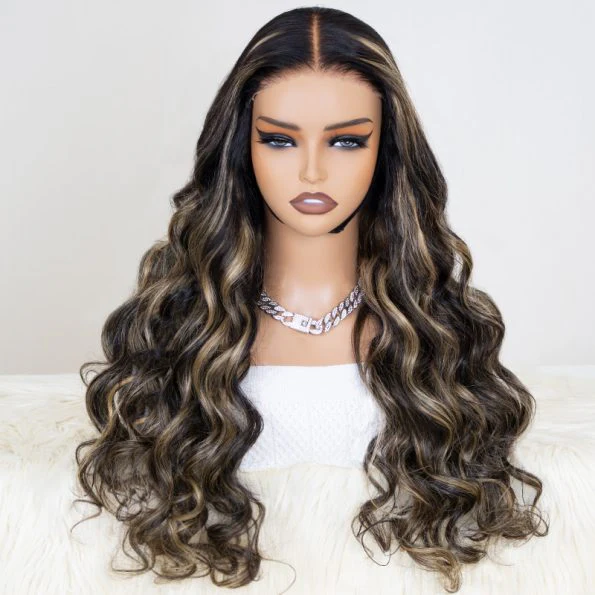 1B/27 Honey Blonde Balayage 13x4 Pre Everything Glueless HD Lace Front Wig Human Hair - Image 6