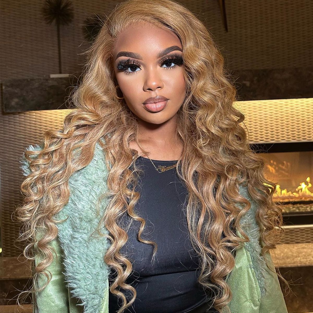 Pure Color #27 Loose Deep Wave Honey Blonde Lace Front Wig 8x5/13×6 Pre-everything Human Hair Wigs - Image 3