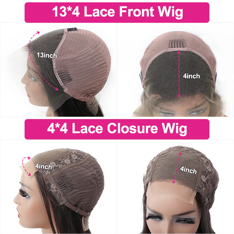 Reddish Brown Straight Wig With Bangs Auburn Glueless Human Hair Wig Easy to Wear - Image 7