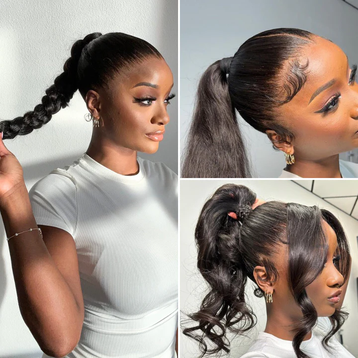 360 HD Lace Frontal Straight Human Hair Wig with Bleached Knots & Invisi Strap Snug Fit - Image 3